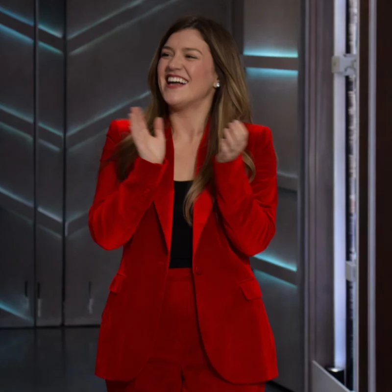 The Kelly Clarkson Red Velvet Blazer