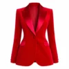 The Kelly Clarkson Show 2025 Red Velvet Blazer
