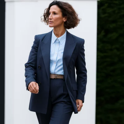 The Night Manager S02 Indira Varma Blue Blazer