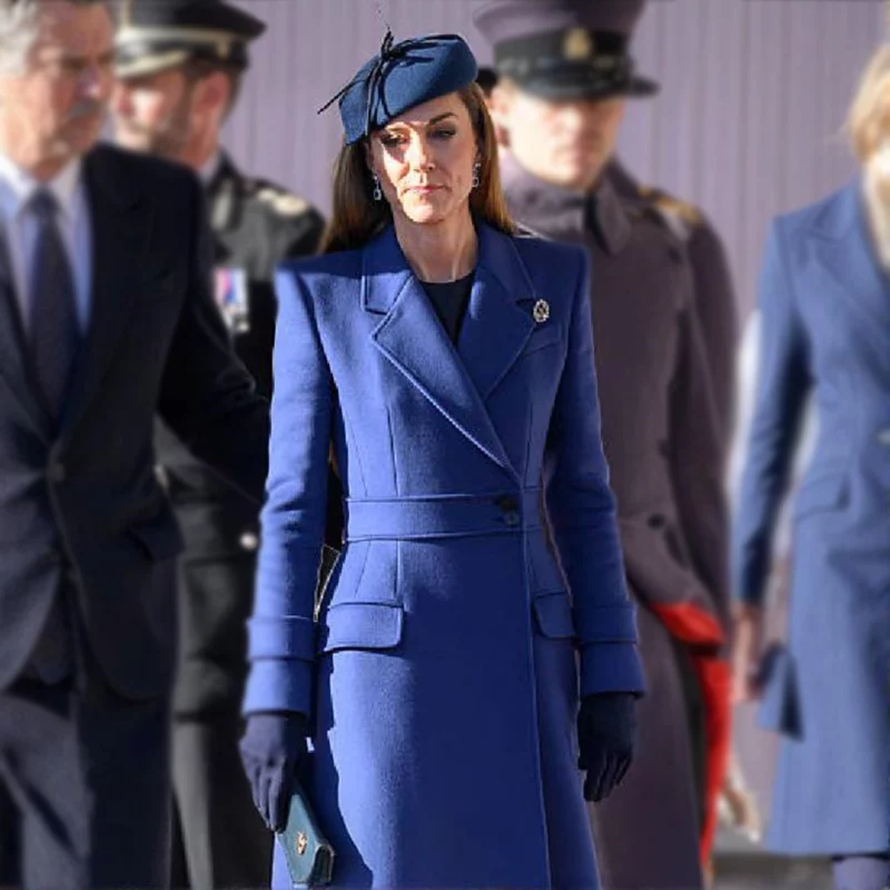 The Royal Dais 2025 Kate Middleton Blue Coat