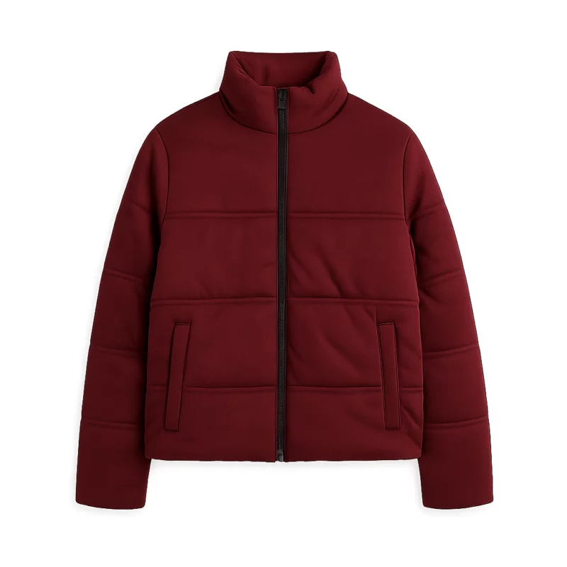 The Snow Must Go On Emily Leung Miranda Maroon Puffer J