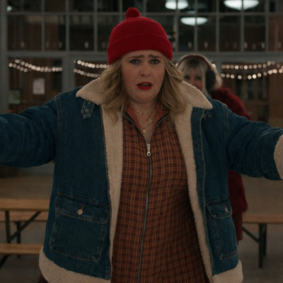 The Twelve Dates 'Til Christmas Mae Whitman Denim Jacket