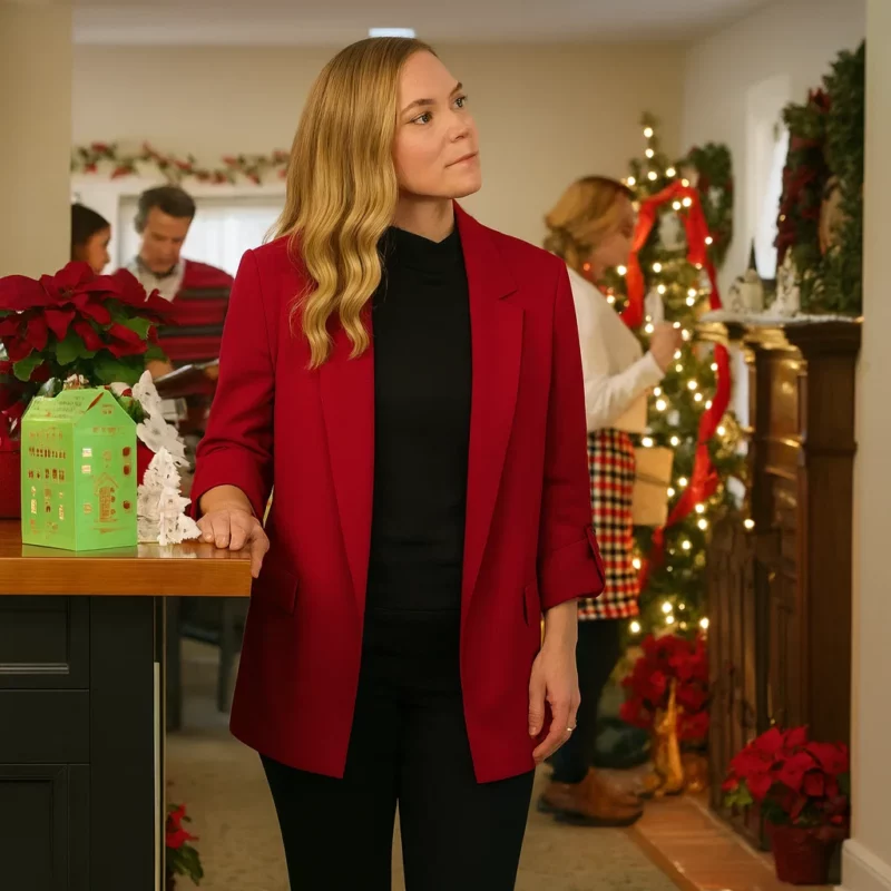 Thereâ€™s No Place Like Christmas Red Blazer