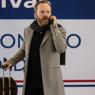 Tinsel Town Kiefer Sutherland Grey Coat