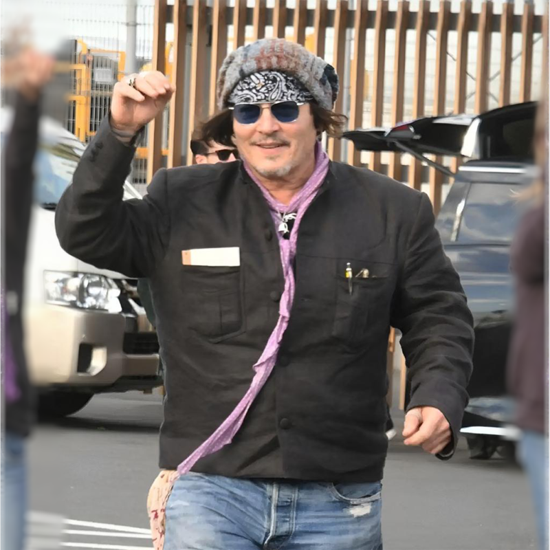 Tokyo Art Exhibition 2025 Johnny Depp Black Jacket