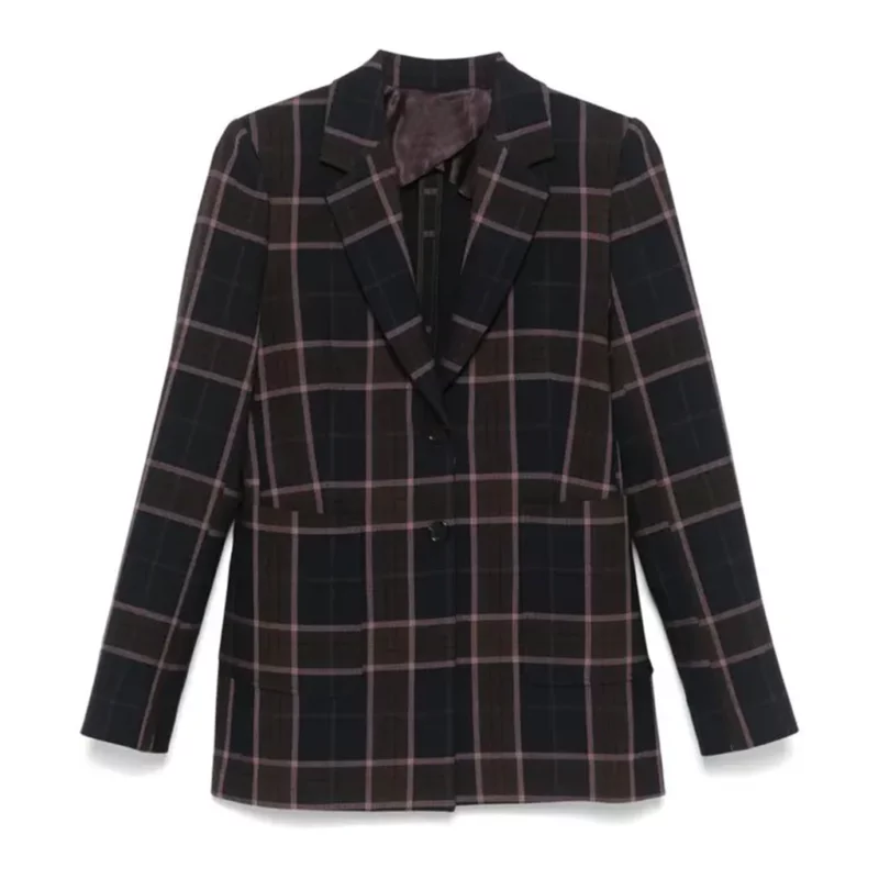 Watson Ingrid Derian Checkered Blazer