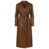 Winter Wonderland 2025 Bobbie Brown Leather Trench Coat