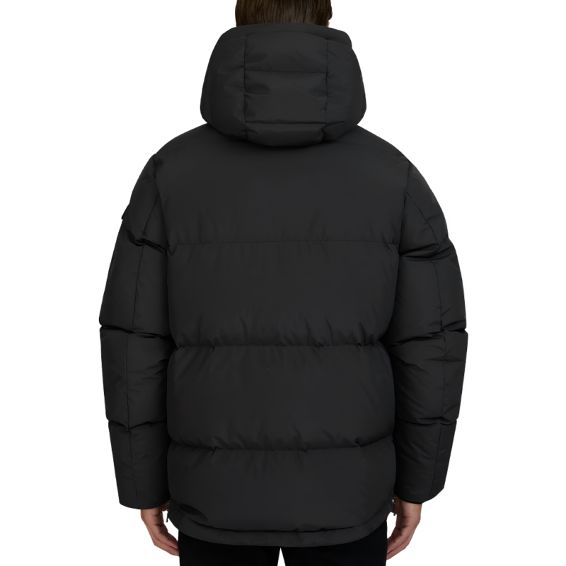 Wolves Manager Rob Black Puffer Hooded Jacket