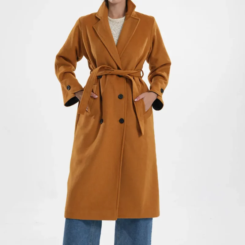 A Wild West Christmas Natalie Hall Emily Winters Wool Brown Coat