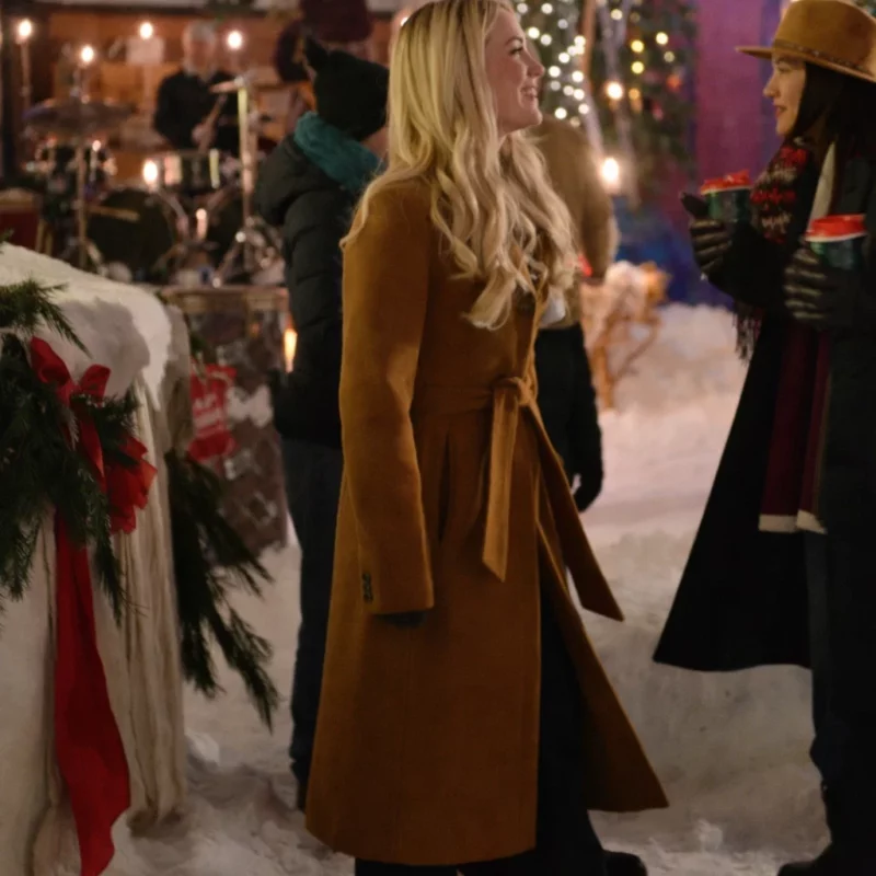 A Wild West Christmas Wool Brown Coat