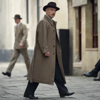 Agatha Christie's Seven Dials Martin Freeman Coat