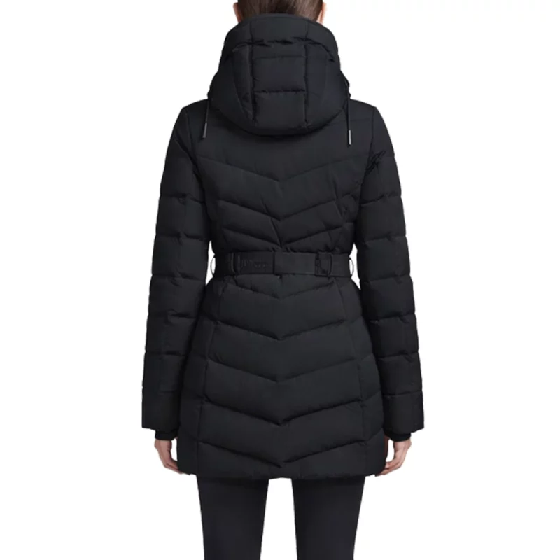 Alexandra Breckenridge My Santa Taylor Jacobson Black Puffer Jacket