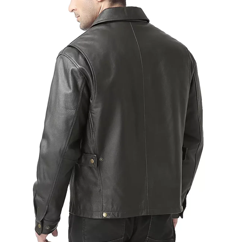 Beyond The Gates Randy P. Kerry Black Leather Jacket