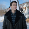 Bruno Jacques Black Shearling Jacket