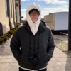 Caitlin Clark Black Puffer Jacket