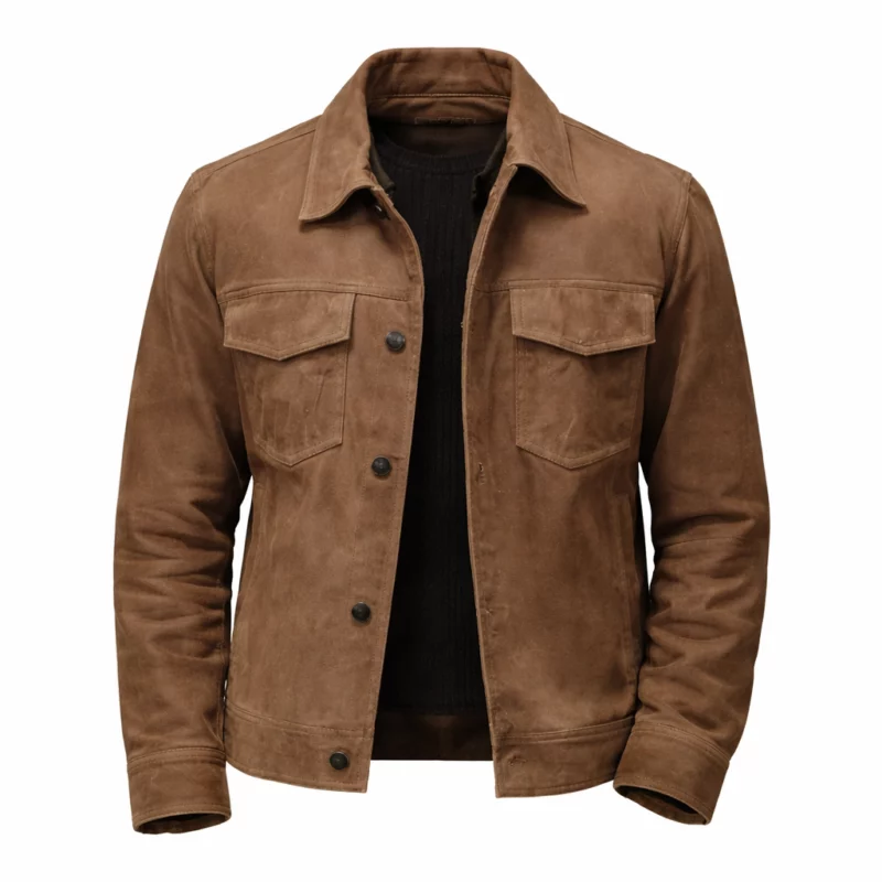 Chicago Fire S14 Darren Barnet Dr John Frost Brown Jacket