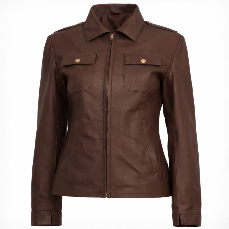 Chloe Life is Strange Reunion Brown Jacket