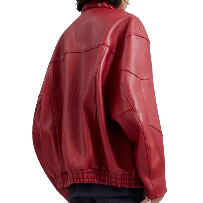 Christmas Day Swift Red Leather Jacket