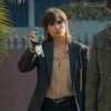 City Of Veronica Echegui Rebeca Garrido Grey Blazer