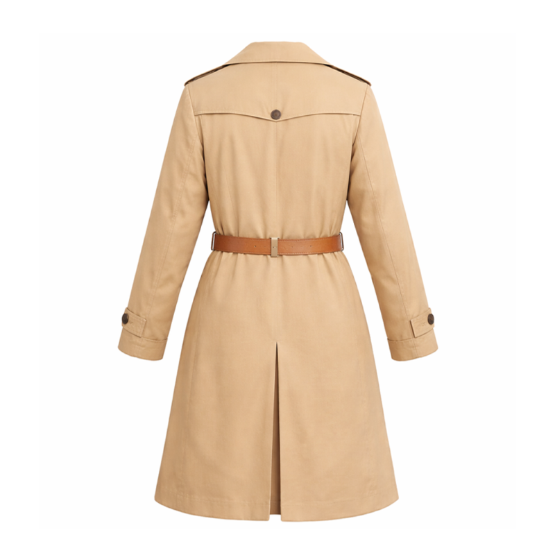 Clayface Marsan Beige Trench Coat