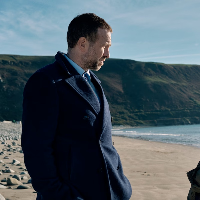 Detective Eric Bull Under Salt Marsh Rafe Spall Coat