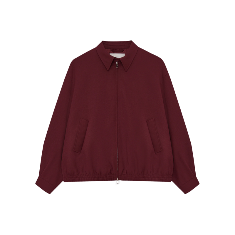 Euphoria S03 Rue Bennett Zendaya Maroon Jacket
