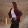 Euphoria Zendaya Maroon Jacket