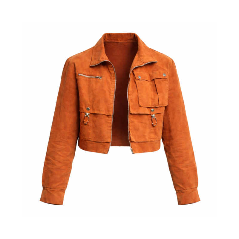 Girl Taken S01 Tallulah Evans Lily Riser Orange Jacket