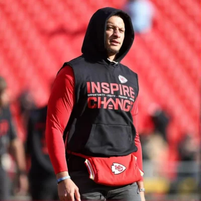 Inspire Change Patrick Mahomes Black Sleeveless Hoodie