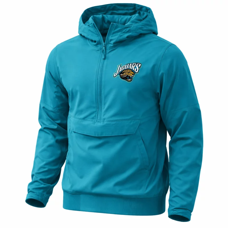 Jacksonville Jaguars Sideline Anorak Trevor Lawrence Blue Hooded Jacket