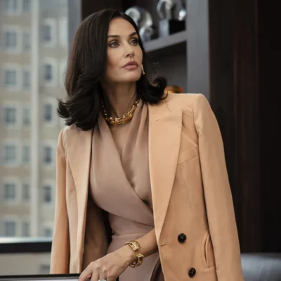 Landman S02 Demi Moore Brown Blazer