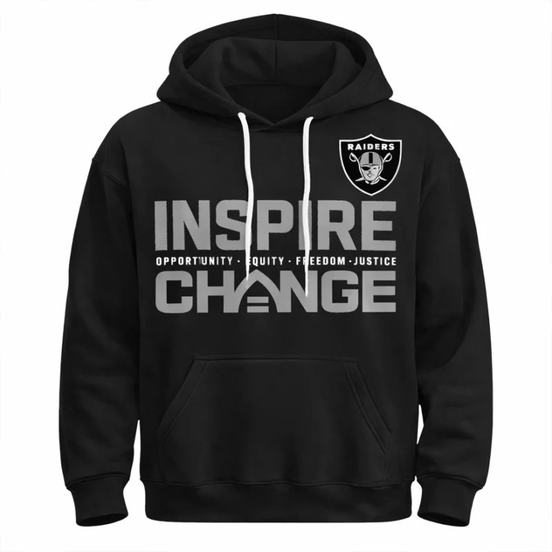 Las Vegas Raiders Inspire Change Pete Carroll Black Hoodie
