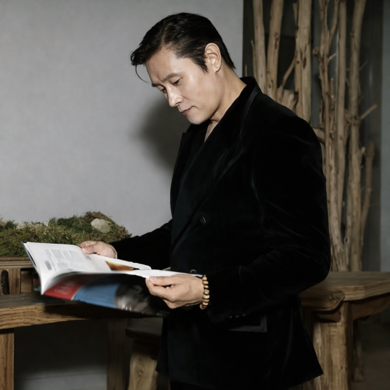 Man-su Byung-hun Velvet Blazer