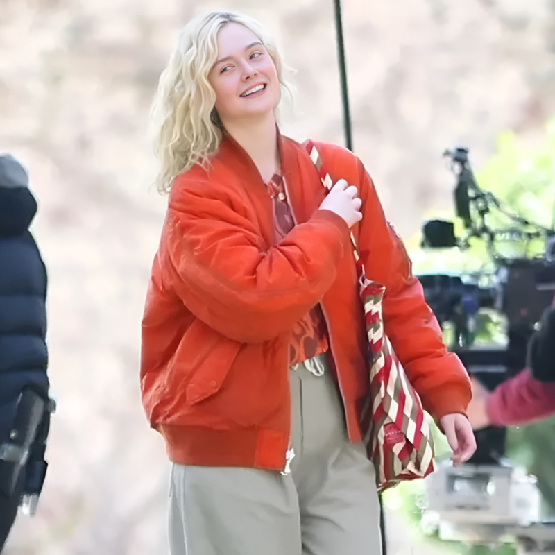 Margoâ€™s Got Money Troubles Fanning Margo Millet Bomber Jacket