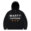 Marty Supreme Doni Nahmias Black Hooded Jacket