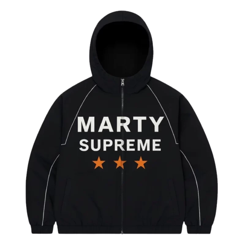Marty Supreme Doni Nahmias Black Hooded Jacket