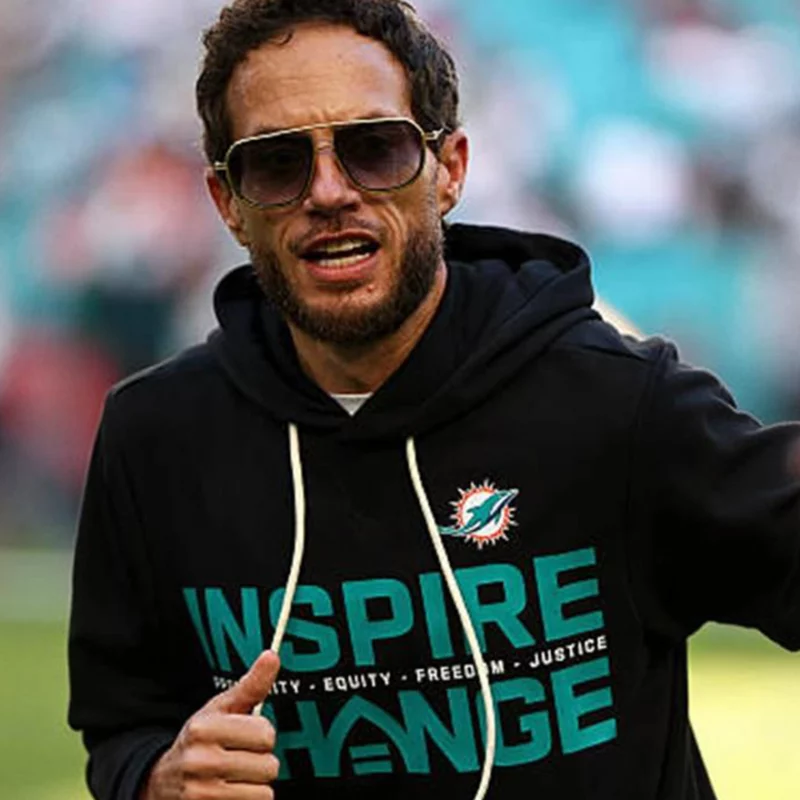 Miami Dolphins Inspire Change 2025 McDaniel Black Fleece Hoodie