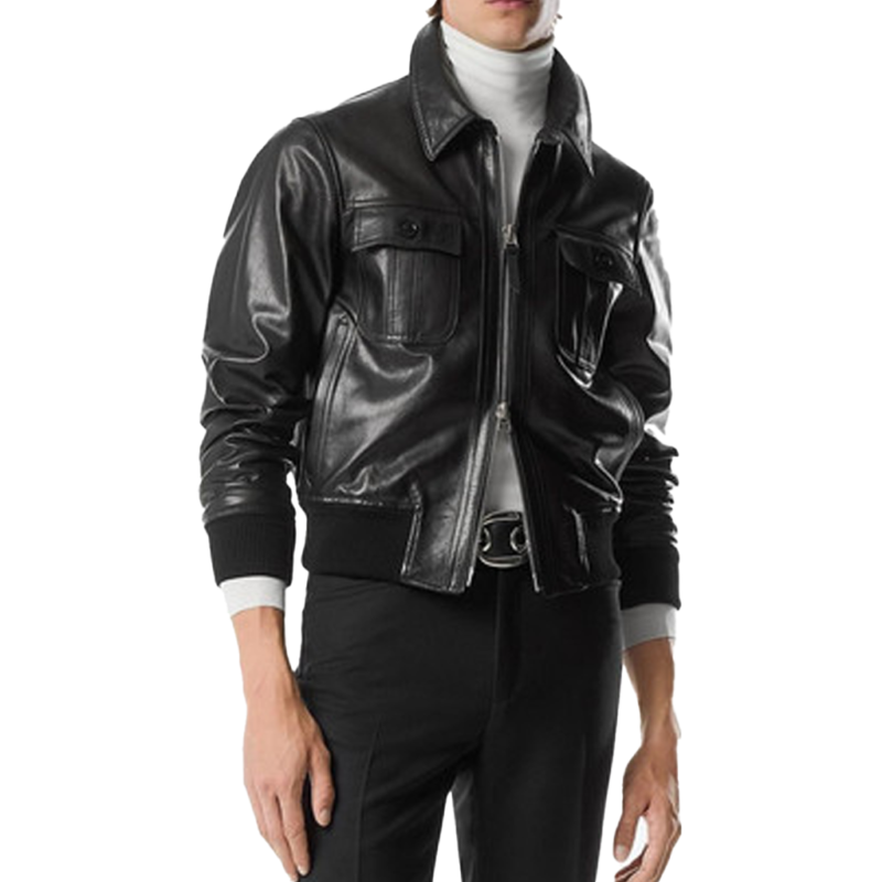 Mike Delusional Black Leather Jacket