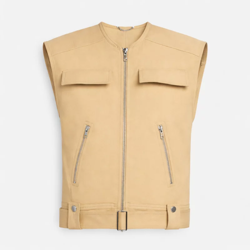 Moses Ingram I Love LA Tessa Beige Vest