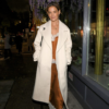 NYC Katie Holmes White Coat]
