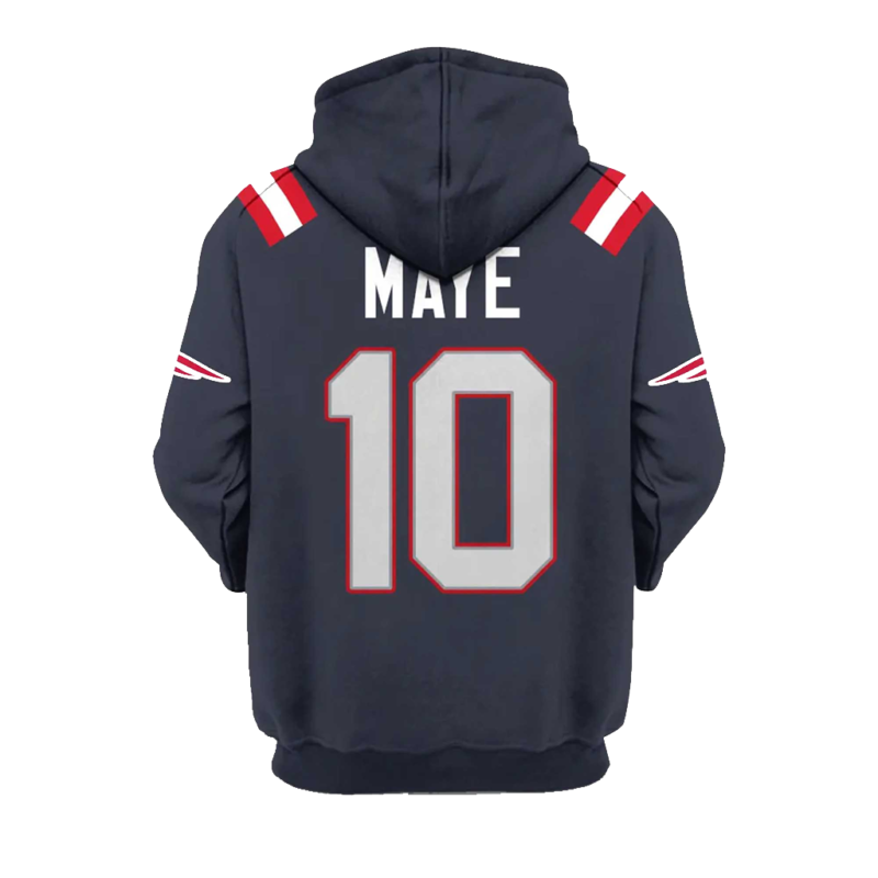 New England Patriots 2026 Maye Blue Hoodie