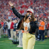 Nikki Bella Ole Miss VS Miami Bomber Jacket