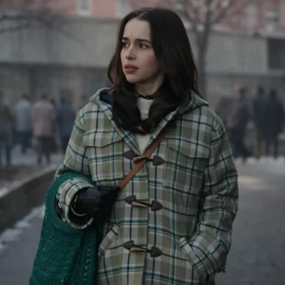 Ponies Emilia Clarke Plaid Coat