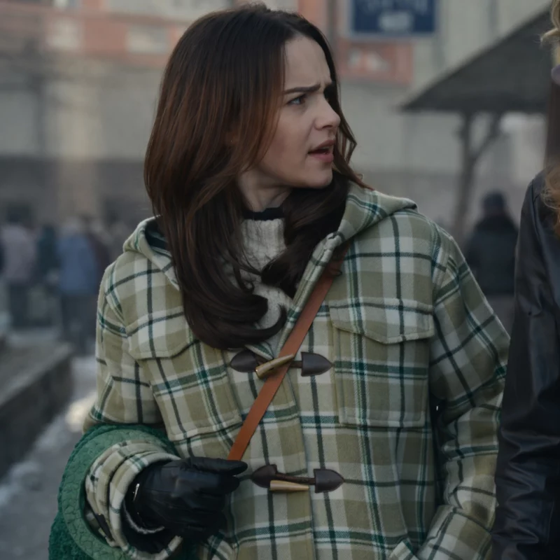 Ponies Emilia Clarke S01 Bea Plaid Coat