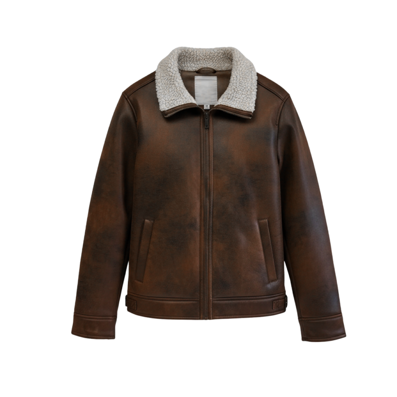 Sammy Craig NCIS S23 Adam Ferrara Brown Leather Jacket