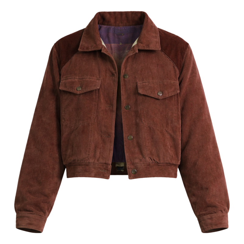 Stranger Things S05 Nancy Wheeler Natalia Dye Maroon Jacket
