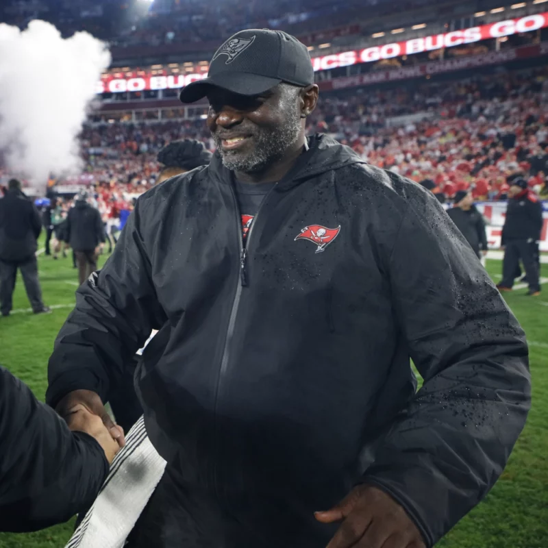 Tampa Bay Buccaneers Todd Bowles Black Hooded Jacket