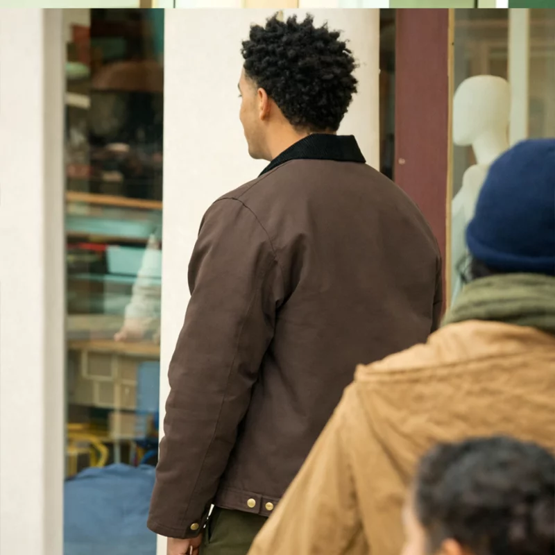 Tariq Abbott S05 Zack Fox Brown Jacket