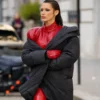 The Beauty Bella Hadid Ruby Black Coat