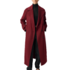 The Beauty Rebecca Hall Jordan Bennett Maroon Coat
